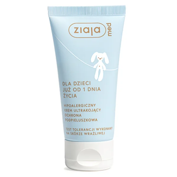 Ziaja Med, hipoalergiczny krem ultrakojący, ochrona podpieluszkowa, od 1 dnia życia, 50 ml