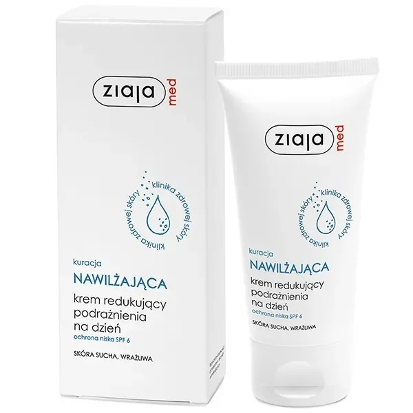 Ziaja Med, Nawilżający krem redukujący podrażnienia, na dzień, 50 ml