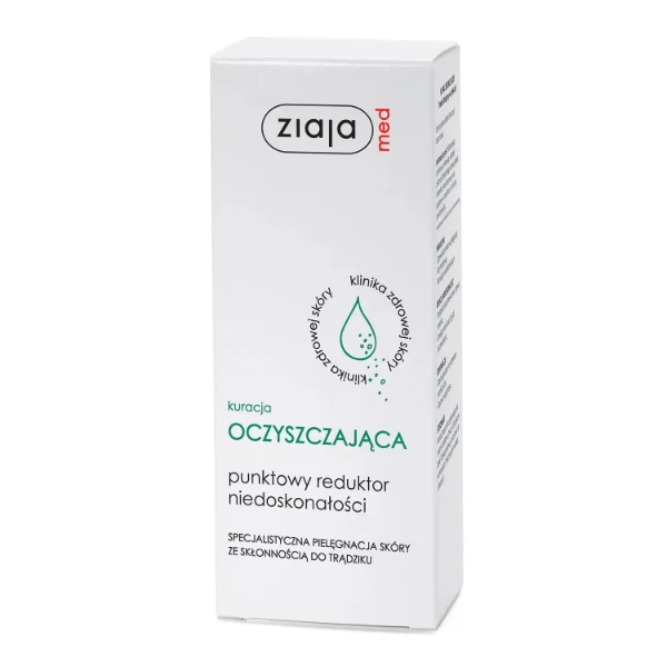 Ziaja Med Kuracja oczyszczająca, punktowy reduktor niedoskonałości, 15 ml
