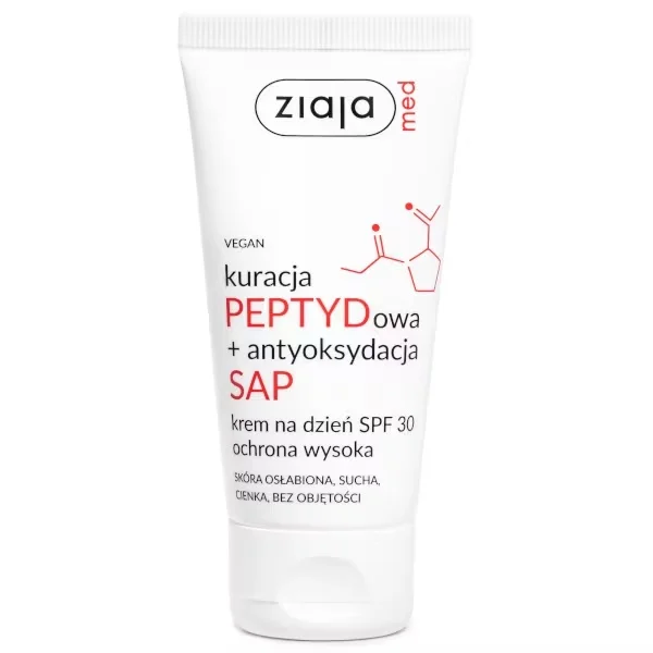 Ziaja Med, kuracja peptydowa, krem na dzień, SPF 30, 50 ml
