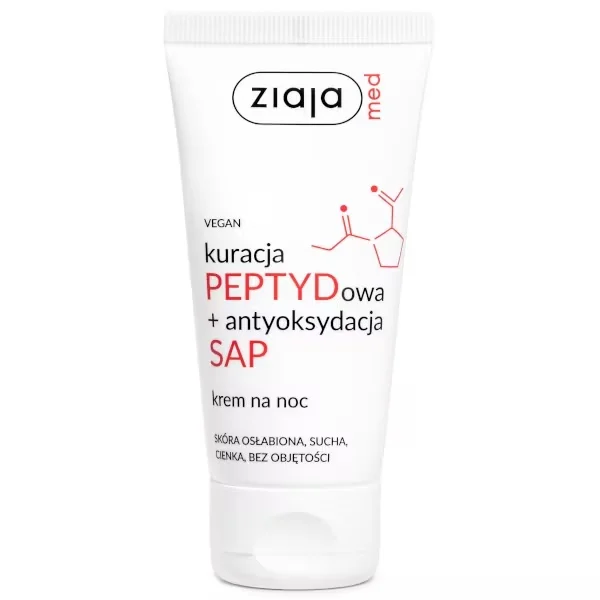 Ziaja Med, kuracja peptydowa, krem na noc, 50 ml