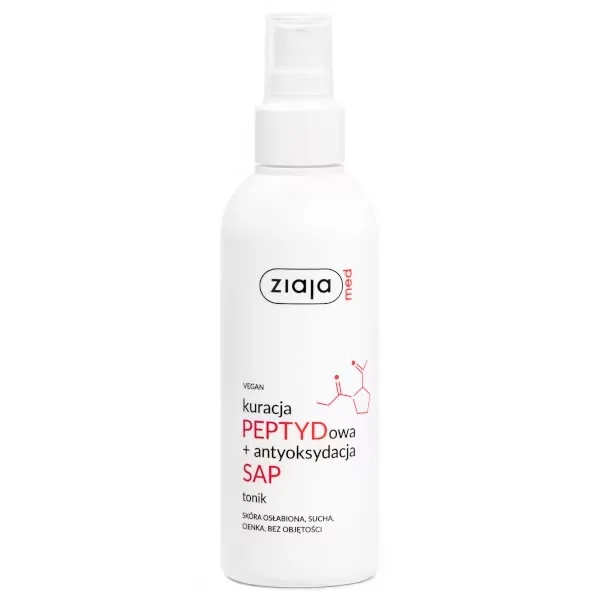 Ziaja Med, kuracja peptydowa, tonik, 200 ml