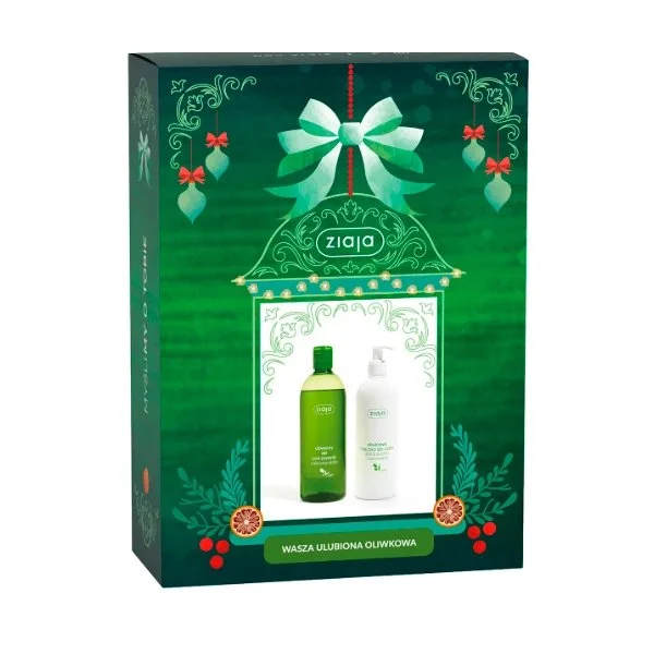 Zestaw Ziaja Oliwkowa, żel pod prysznic, 500 ml + mleczko do ciała, 400ml