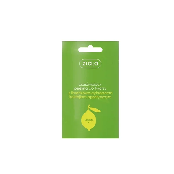 Ziaja Peeling do twarzy, limonkowo-cytrusowy, 7ml