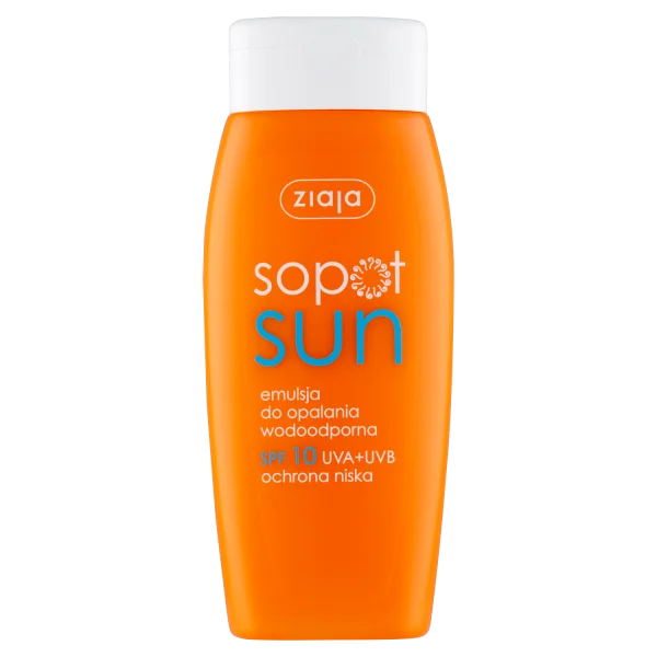 Ziaja Sopot Sun, emulsja do opalania SPF 10, 150 ml