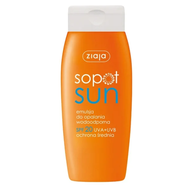 Ziaja Sopot Sun, emulsja do opalania SPF20, 150 ml