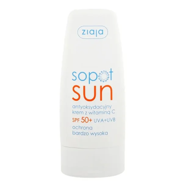 Ziaja Sopot Sun, antyoksydacyjny krem z witaminą C, SPF50, 50 ml
