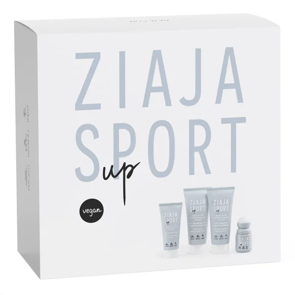 Zestaw Ziaja Sport Up, balsam do ciała i odżywka do włosów 2w1, 200 ml + szampon i żel pod prysznic 2w1, 200 ml + krem do rąk i stóp, 100 ml + antyperspirant i serum 2w1, 60 ml