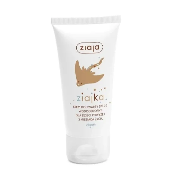 Ziajka, krem do twarzy SPF30 wodoodporny dla dzieci powyżej 3. miesiąca życia, 50 ml