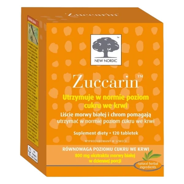 Zuccarin, morwa biała, 120 tabletek