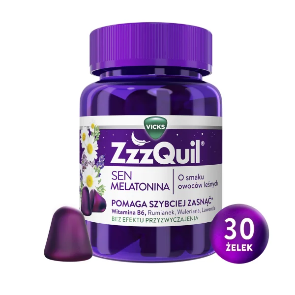 ZzzQuil Natura, żelki, 30 sztuk