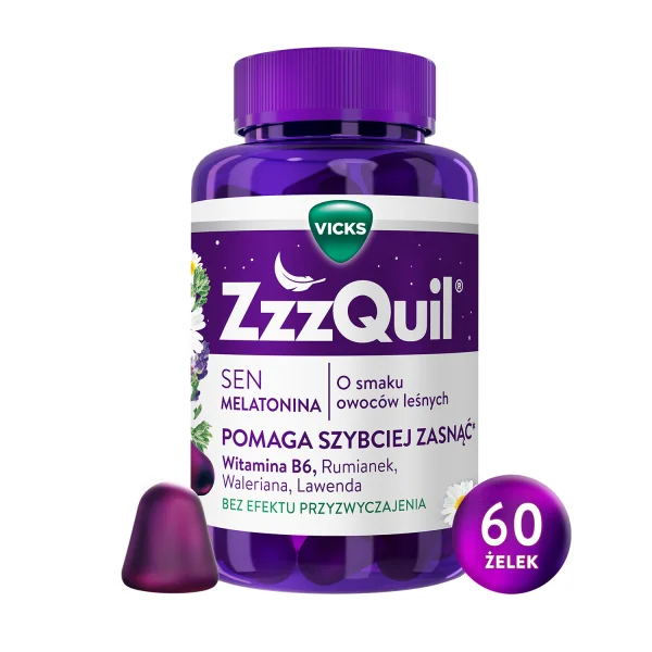 ZzzQuil Natura, żelki, 60 sztuk